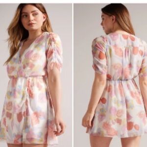 Ted Baker's Juleah floral-print minidress, size 4 (us size 10/L), NWT